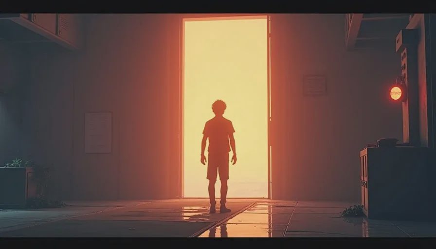 game scene showing return to a previously paused location