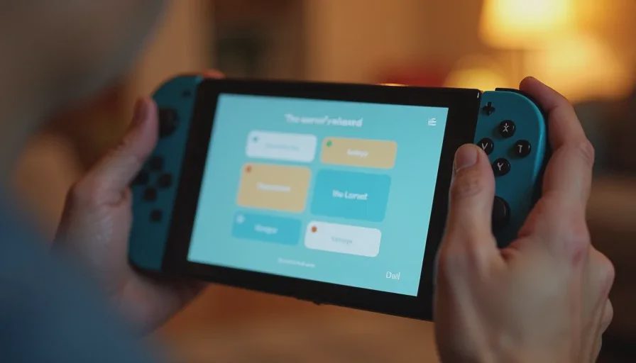 low friction game screen for after-work half-off sessions on handheld