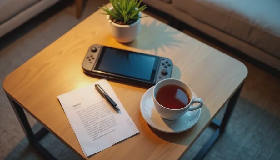 calm desk after deciding what to do with unopened great games