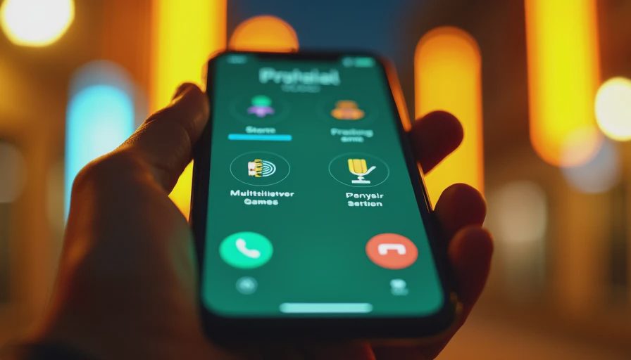 Visual context for games to play over phone